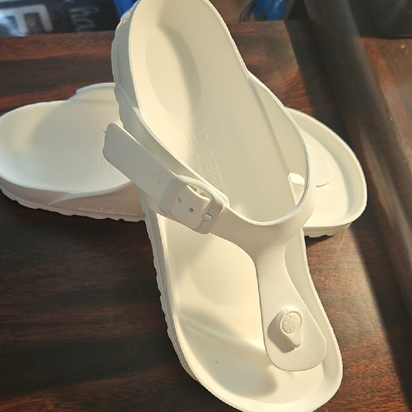 Birkenstock Shoes - Birkenstock White Women's Sandals